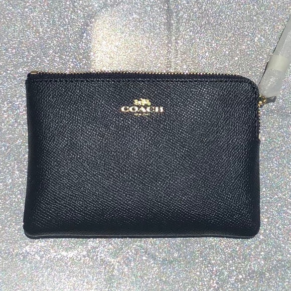 COACH Corner Zip Wristlet, Navy - Picture 4 of 9